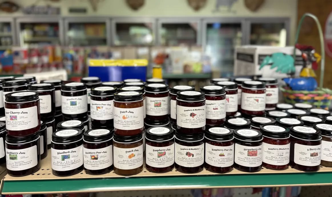Locally made jams and preserves
